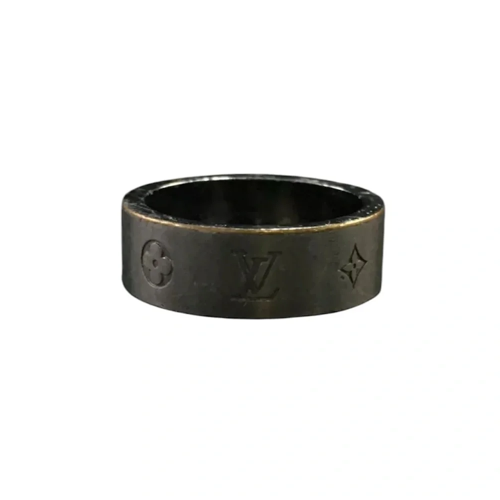 Authentic Louis Vuitton LV Instinct Silver Tone Ring ISO sz: 61 Large